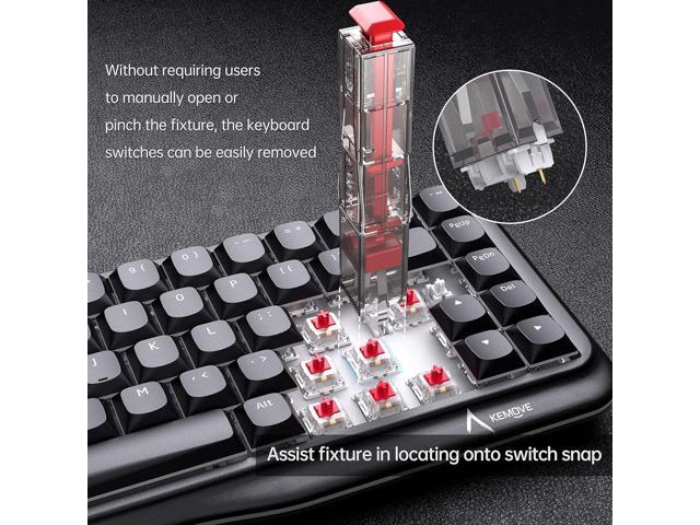 P10 2-in-1 Switch Puller Keycap Puller for Mechanical Keyboard, 304 Stainless Steel Key Switch Keycap Puller, Easily Remove and Replace Gaming...