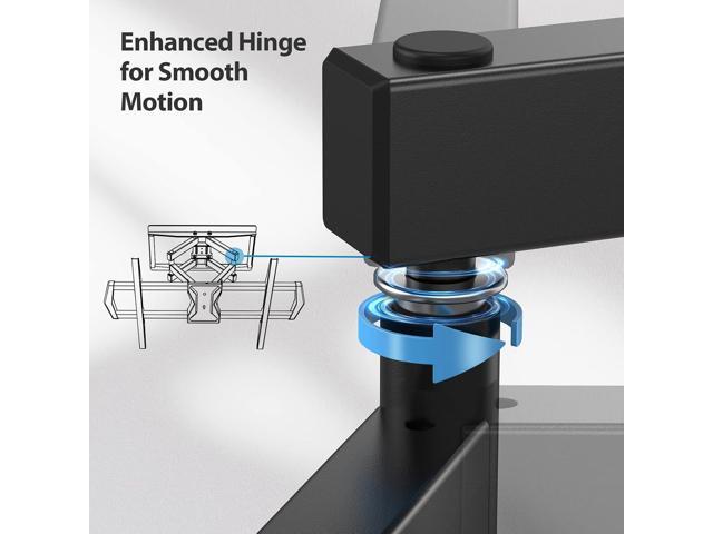 Pipishell Full Motion TV Wall Mount for Most 37-75 inch TVs, Wall Mount Bracket with Dual Articulating Arms, Swivel, Tilt, Max VESA 600x400mm up to...