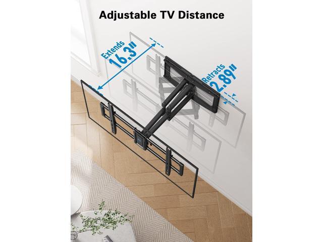 Pipishell Full Motion TV Wall Mount for 4082 inch Flat or Curved TVs, Smooth Swivel & Extension, Tool-Free Tilt with Heavy-Duty Arms, Max VESA...