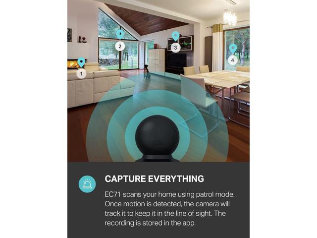 Kasa Smart Indoor Pan-Tilt Home Security Camera, 1080p HD Dog Camera w/Night Vision, Motion Detection for Baby & Pet Monitor, Cloud & SD Card...