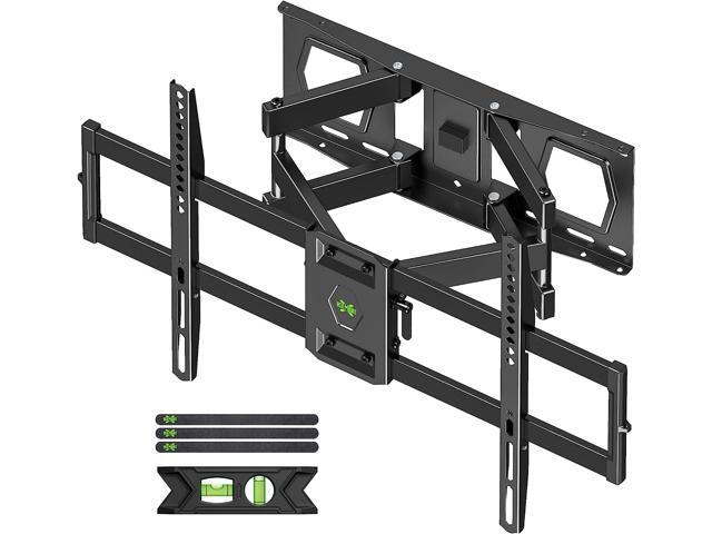 USX MOUNT Full Motion TV Wall Mount for 37-86 inch TVs up to 132 lbs, Wall Mount TV Bracket with Dual Articulating Arms, Max VESA 600x400mm. Fits.