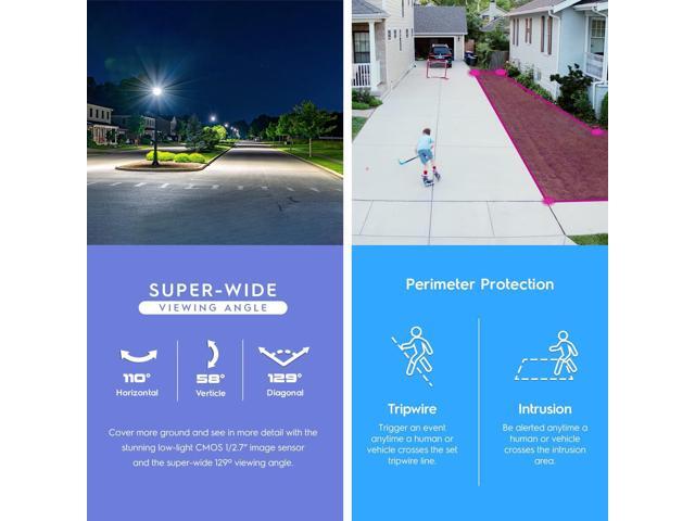 Amcrest 5MP AI Turret IP PoE Camera w/ 49ft Nightvision, Security IP Camera Outdoor, Built-in Microphone, Human & Vehicle Detection, Active...