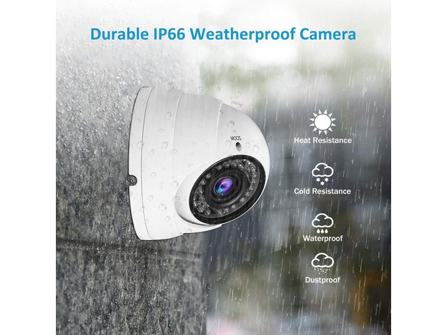 Anpviz Analog CCTV Camera HD 1080P 4-in-1 (TVI/AHD/CVI/960H CVBS) Security Dome Camera,2.8-12mm Varifocal Lens Video Surveillance,Weatherproof...