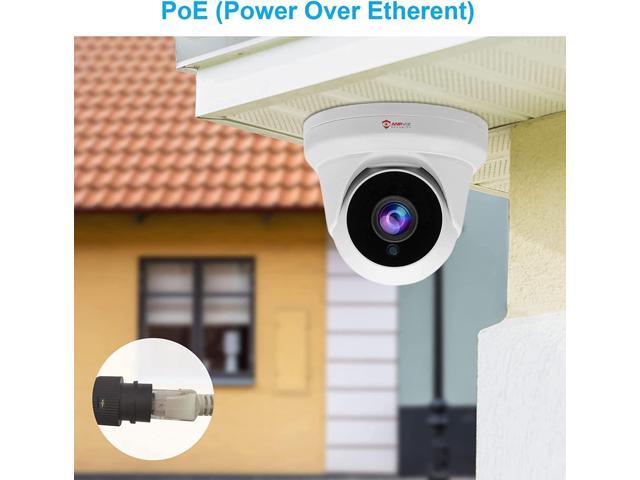 Anpviz 4MP PoE IP Turret Camera with Microphone/Audio, IP Security Camera Outdoor Indoor, Night Vision 50ft, Waterproof IP66, 108° Wide Angle 2.8mm...