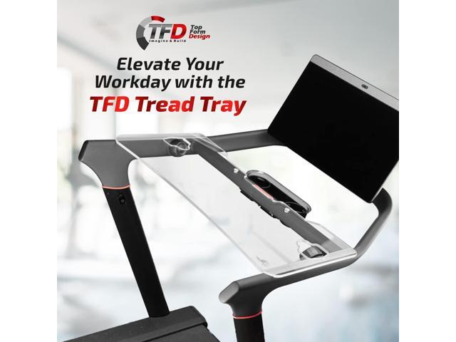TFD The Tread Tray 2.0 Compatible with Peloton Tread (Does NOT FIT Tread Plus), Made in USA Walking Desk Attachment Holder for Laptop, Tablet,...