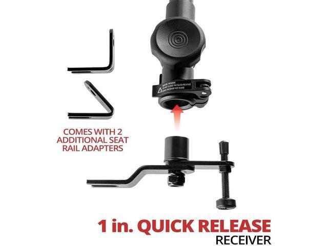 Heavy Duty Tablet Truck Mount Telescoping 20'-30' Seat Rail Mount Works with Most Trucks and Vehicles with Accessible Floor Bolt