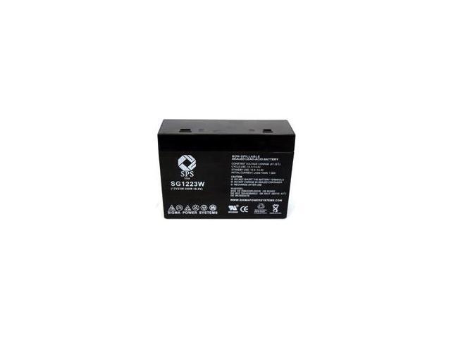 SPS Brand 12 V 5 Ah (Terminal T1T2) 1223W Replacement battery for CSB HC1221W (1 PACK)