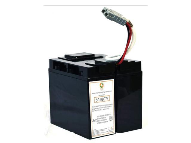 SPS Brand Replacement Battery Cartridge for APC SmartUPS 1500, 24V 22Ah RBC7 Premium (22% more capacity than OEM) (1 Pack)