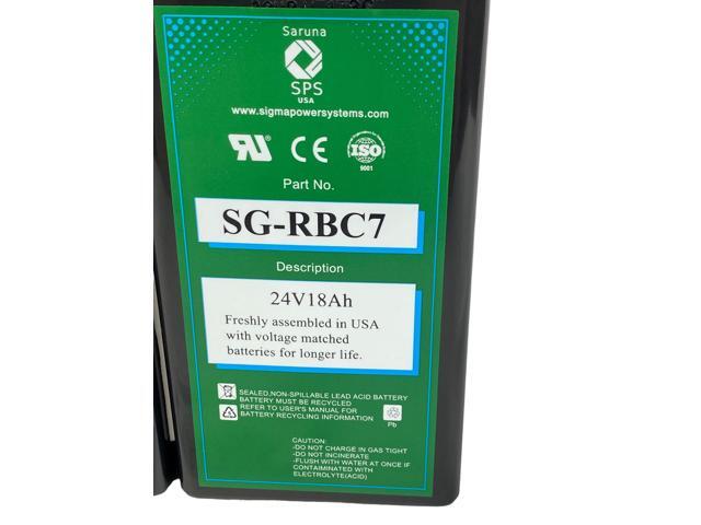 SPS Brand 24V 18Ah Replacement for APC SmartUPS SU1400NET RBC7 Battery Cartridge (1 Pack)