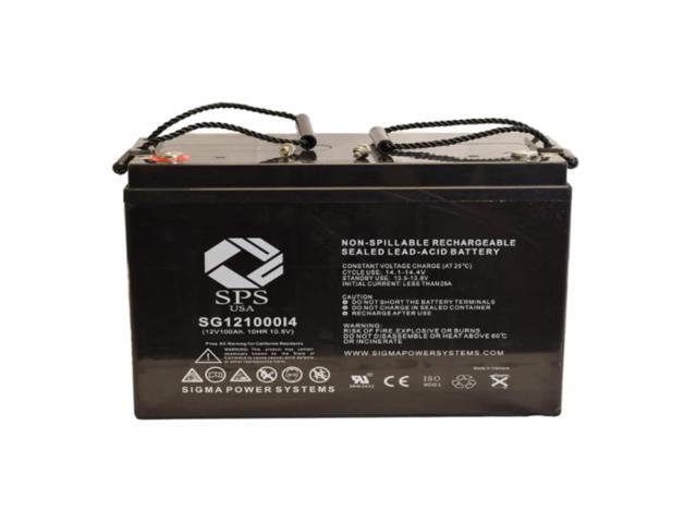 SPS Brand 12V 100Ah Replacement Battery with Terminal RT