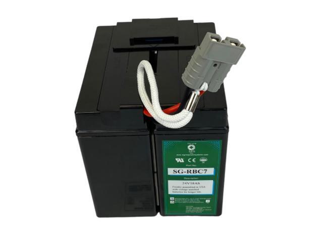 SPS Brand 24V 18Ah Replacement for APC SmartUPS 1000XL?RBC7 Battery Cartridge (2 Pack)