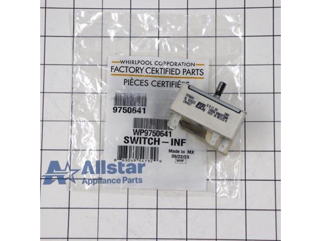 Photos - Cooker Hood Whirlpool Range/Stove/Oven Surface Element Switch WP9750641 749853506412 