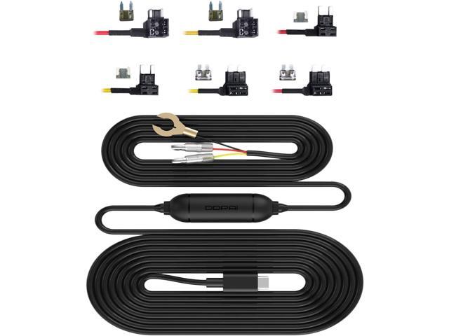 Dash Cam Hardwire Kit, Compatible for Mola N3 Pro/ Z50 Dash Cam/Mini 5 Dash Cam/ Z40 Dash Cam Hard Wire Kit Fuse for Dashcam in Type-C Port, Plozoe...