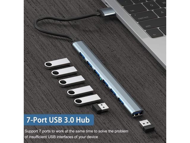 USB Hub 3.0 with 7 Ports, VIENON Aluminium USB 3.0 Hub USB Splitter USB Extender for for Laptop, PC, MacBook, Mac Pro, Mac Mini, iMac, Surface Pro...