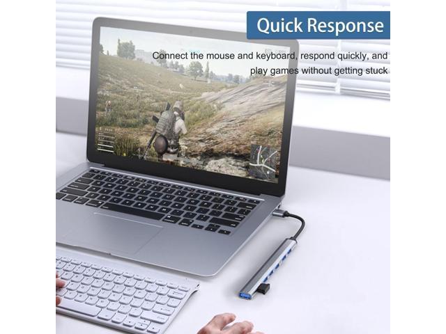 USB Hub 3.0 with 7 Ports, VIENON Aluminium USB 3.0 Hub USB Splitter USB Extender for for Laptop, PC, MacBook, Mac Pro, Mac Mini, iMac, Surface Pro...