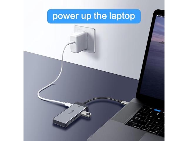 SmartQ H352 USB C Hub, 7-in-1 USB-C Hub with 4K HDMI, 100W PD, USB-C, 2 USB-A 5Gbps, microSD/SD Card Reader, for MacBook Air/Pro, XPS, Laptops,...