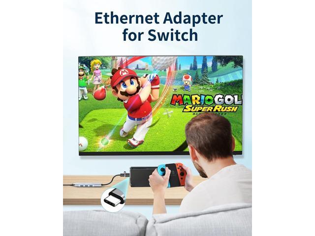 BYEASY Ethernet Adapter with USB-A and USB-C Ports,4-in-1 USB 3.0 Hub with RJ45 10/100/1000 Gigabit Internet Converter LAN Wired, Aluminum Portable...
