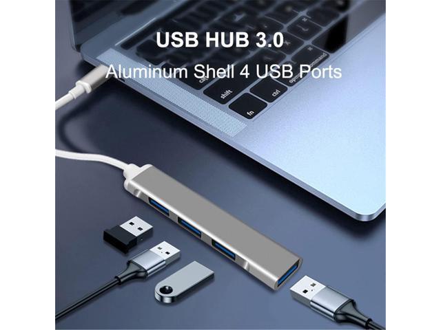 TXY 4 Port Multi Splitter Adapte USB HUB 3.0 PC Computer Accessories USB HUB for Laptop Computer (White)