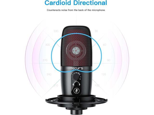 USB Microphone, Condenser Microphone Kit for Computer, Podcast Mic Set, PC Condenser Mic with Boom Arm for Gaming,Streaming,YouTube,Recording,Chatting