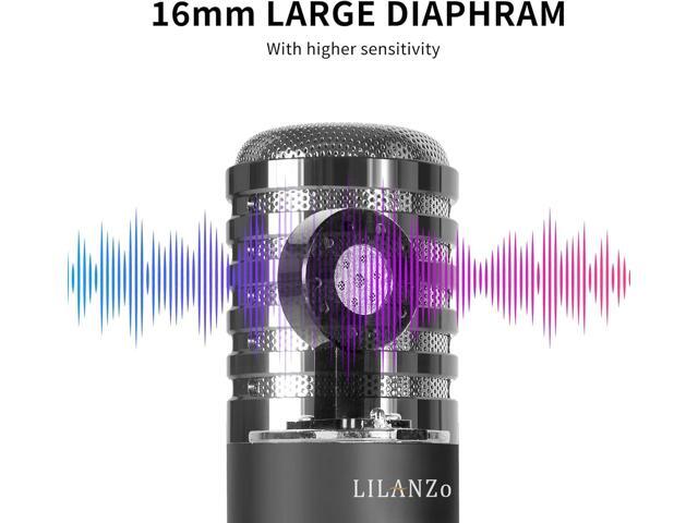USB Condenser Microphone for PC PS4, PS5 Streaming Singing Podcast Studio, Computer Cardioid Gaming Mic Kit for Recording YouTube with Boom Arm...