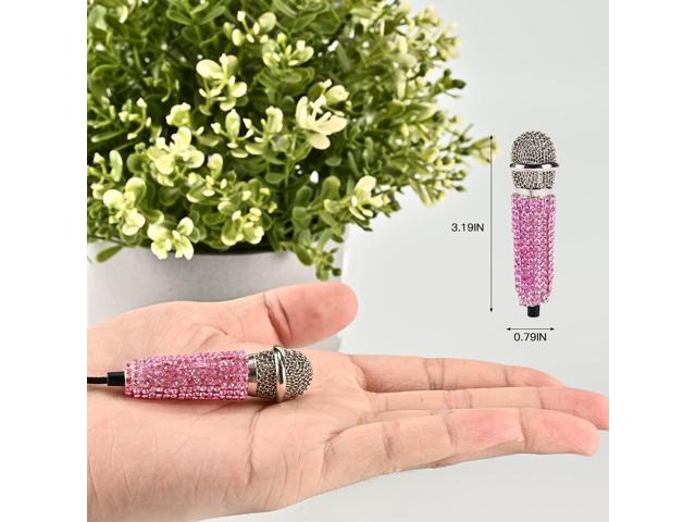 Mini Microphone,Portable Vocal Tiny Microphone, Asmr Microphone,Phone Microphone, Mini Karaoke Microphone for Voice Recording Chatting and Singing...
