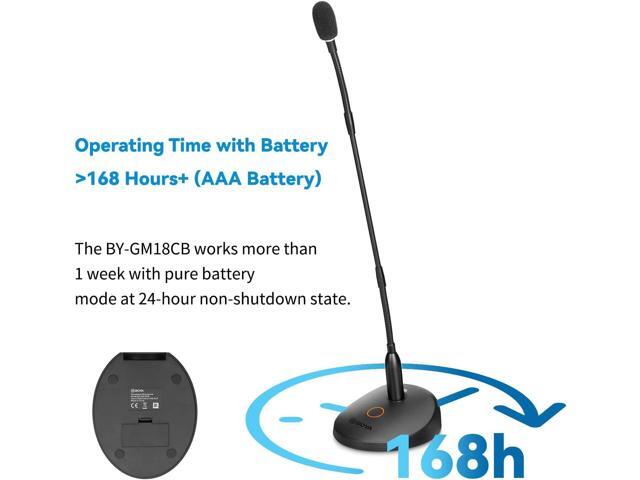 Desktop Gooseneck Condenser Microphone 18' Podium Microphones with Base LED Indicator XLR Mic for Meetings Video Conferences Streaming Lectures...