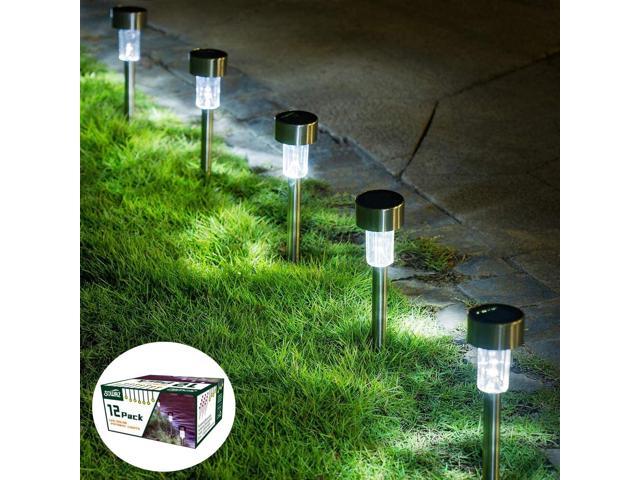 Photos - Floodlight / Garden Lamps SOWAZ 12-Pack 0.5-Lumen 1-Watt Stainless Steel Solar LED Outdoor Path Ligh