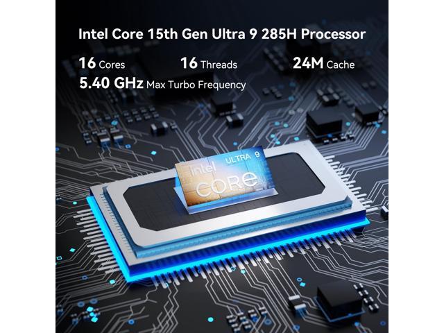 GEEKOM IT15, The Most Powerful AI Mini PC with Intel Ultra 9 285H(15th Gen) 99 Tops 32GB DDR5, 1TB SSD Arc 140T GPU WiFi 7, 8K Quad Display,...