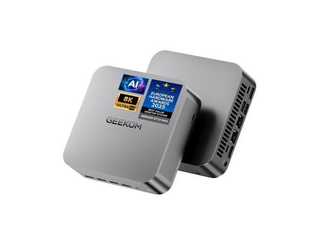 GEEKOM GT13 MAX Powerful AI Mini PC, with Intel 14th Core Ultra 9 185H 16GB DDR5 1TB NVMe SSD Intel Arc Graphics 2.5G LAN & WiFi 7 8K Video.