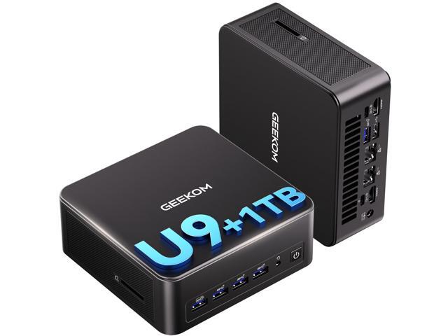 GEEKOM IT13 MAX AI Mini PC(i9 13900HK Replacement), Intel Ultra 9 185H (65W) Idea Code/Tasks, DDR5 16GB 1TB SSD, Windows 11 Pro, Arc GPU, Video...