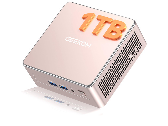 GEEKOM A5 Mini PC, AMD Ryzen 5 7430U, 16GB Upgradable RAM, 1TB SSD