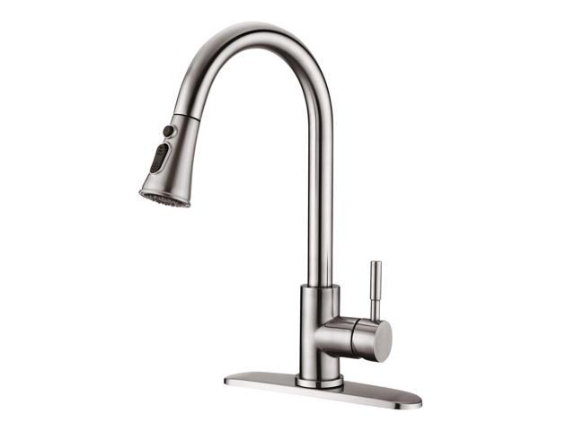 Photos - Tap Pull Down Kitchen Faucet with Sprayer Stainless Steel Brushed Nickel JYD34