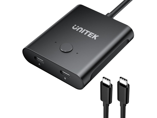 Unitek Bi-Directional USB C Switcher 1 in 2 Out/2 in 1 Out USB Switch Selector 2