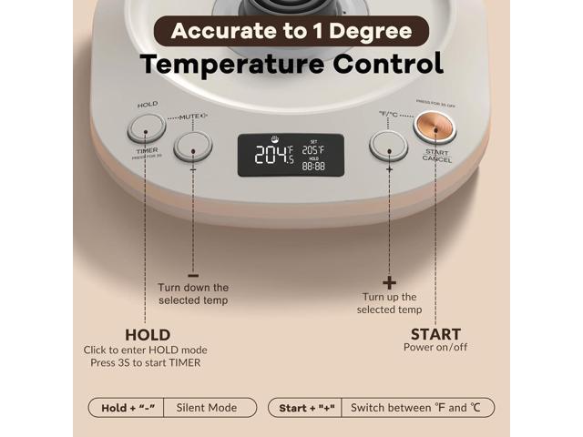 Mecity Electric Gooseneck Kettle With Keep Warm Function & LCD Display Automatic Shut Off Coffee Kettle Temperature Control Pour Over Kettle 1200...
