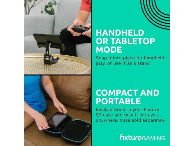 Fixture S2 Bundle Gaming Console Monitor and Controller Mount with Carrying Case Compatible with Nintendo Switch OLED and Pro Controller