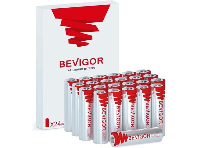BEVIGOR Lithium Batteries AA Size, AA Battery 24Pack, 3000mAh Double A Battery, 1.5V Longer Lasting Lithium Iron AA Batteries for Flashlight, Toys,...