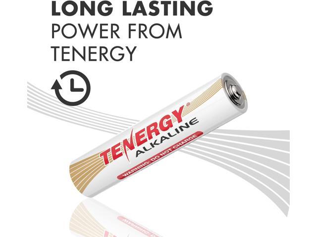 Tenergy 1.5V AA Alkaline Battery, High Performance AA Non-Rechargeable Batteries for Clocks, Remotes, Toys & Electronic Devices, Replacement AA...