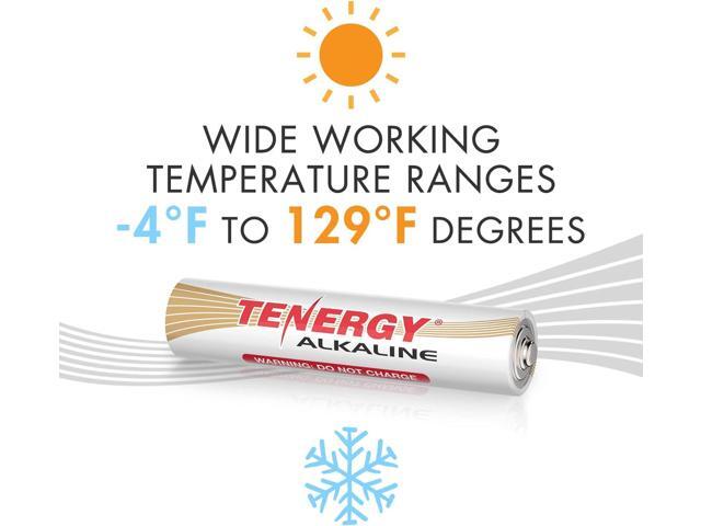 Tenergy 1.5V AA Alkaline Battery, High Performance AA Non-Rechargeable Batteries for Clocks, Remotes, Toys & Electronic Devices, Replacement AA...