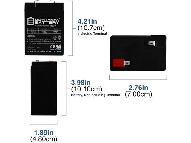 Mighty Max Battery 6V 4.5AH SLA Battery for Coleman Quick Pump