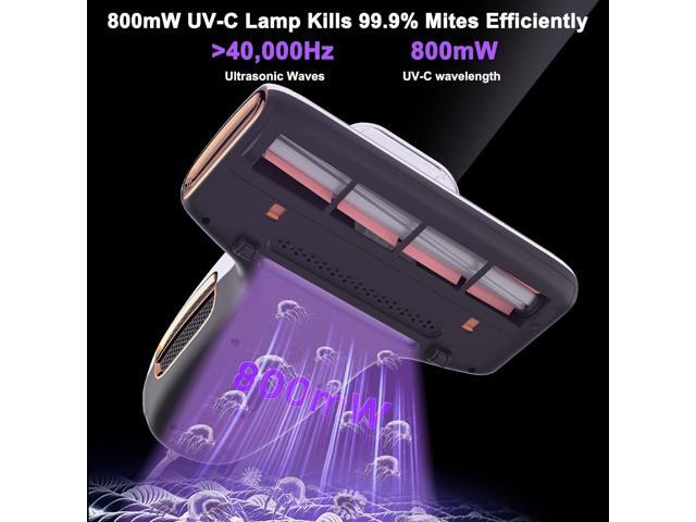 Mattress Vacuum Cleaner with UV-C Light, 15Kpa Suction 700W Powerful Double-Cup Handheld Vacuums, Bed Cleaner with Smart Dust Sensor, Ultrasonic,...