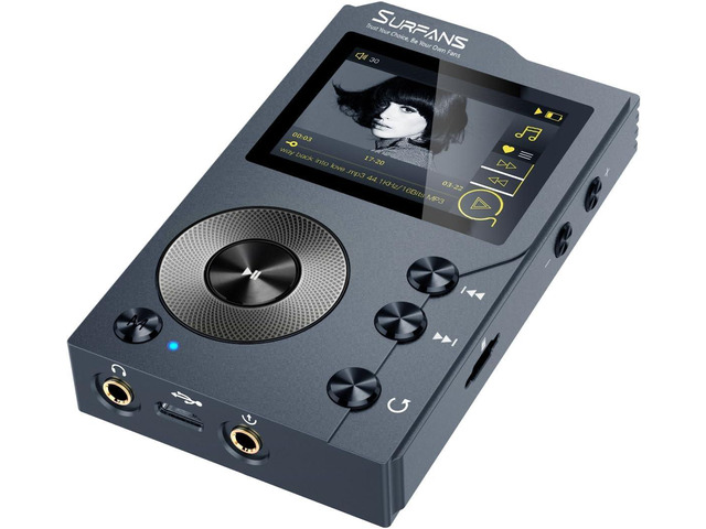 F20 HiFi MP3 Player with Bluetooth 5.2, Lossless DSD FLAC High Resolution Digital Audio Player, High-Res Portable Music Player with 64GB MicroSD...