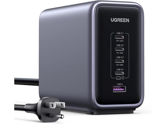 UGREEN Nexode 300W GaN USB C Charger, 5-Port Desktop Charging Station Compatible with MacBook Pro/Air, Dell XPS, iPhone 17/16/15 Series, Galaxy...