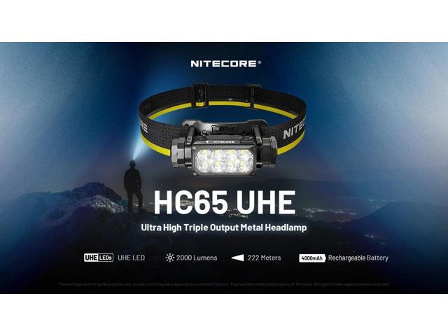 Nitecore HC65 UHE Headlamp, 2000 Lumen Max Heavy Duty Metal, USB-C Rechargeable with White, Red, and Reading Lights for Camping, Hiking, Hunting,...