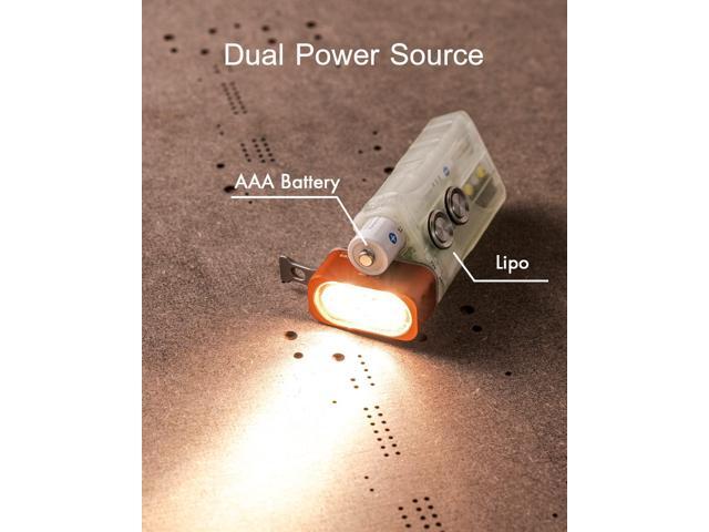 RovyVon E5 Small Bright EDC Flashlight 700 High Lumens, USB C Rechargeable Keychain Flashlight, Support AAA Battery LED Flashlight, Dual Power...