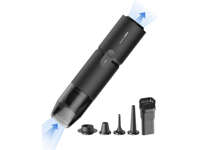 HOTO Handheld Vacuum Cleaner Cordless, Desk Vacuum Cleaner Compressed Electric Air Duster 15000Pa Suction, 4-in-1 Portable Vortex Vacuum Dust...