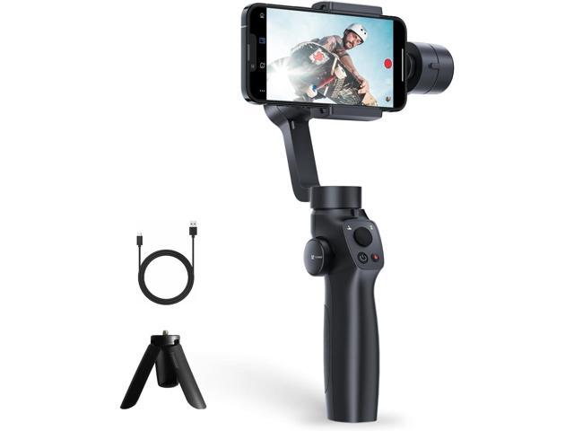 Gimbal Stabilizer for iPhone, Phone Gimbal w/Focus Wheel Face Tracking for 16 15 Pro Max Android 3-Axis Phone Stabilizer for Video Recording Vlog
