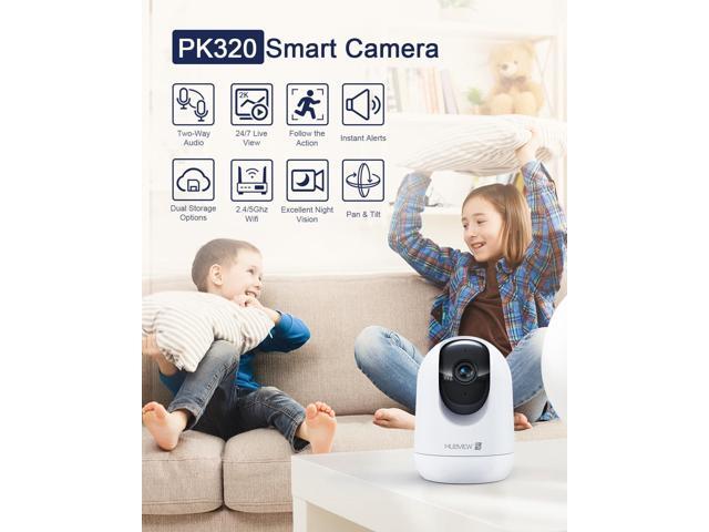 Indoor Security Camera 2K, Pet Camera with Phone App, WiFi Cameras for Home Security Camera for Dog/ Baby Monitor/Elder Pan Tilt, 5/2.4GHz, 24/7,...