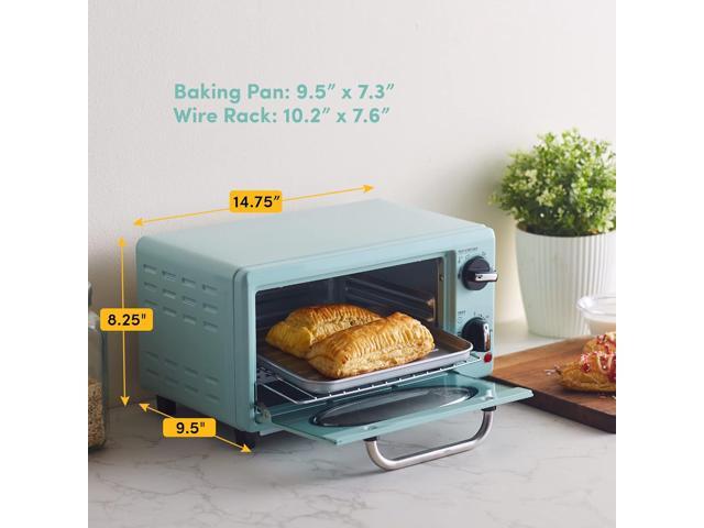 Elite Gourmet by Maximatic Americana Collection ETO147M Diner 50s Retro Countertop Toaster oven, Bake, Toast, Fits 8 Pizza, Temperature Control &...