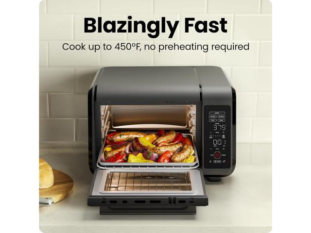 Chefman Air Fryer Toaster Oven Combo, 15 Qt. Countertop Oven for Quick & Healthy Meals, Bake, Broil, Air Fry, Toast, and Bagel Functions, 450°F Max...