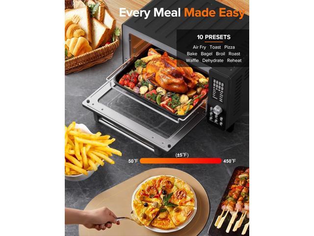 Nuwave Bravo Pro Smart Air Fryer Toaster Oven Combo, Airfryer Convection Oven Countertop, 12-in-1 Functions with Quicker & Even Crisp Technology,...